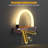 LED Wall Sconce with Silicone Shade Dragon Weave Magnetic Wall Lamp 3-Color Dimmable