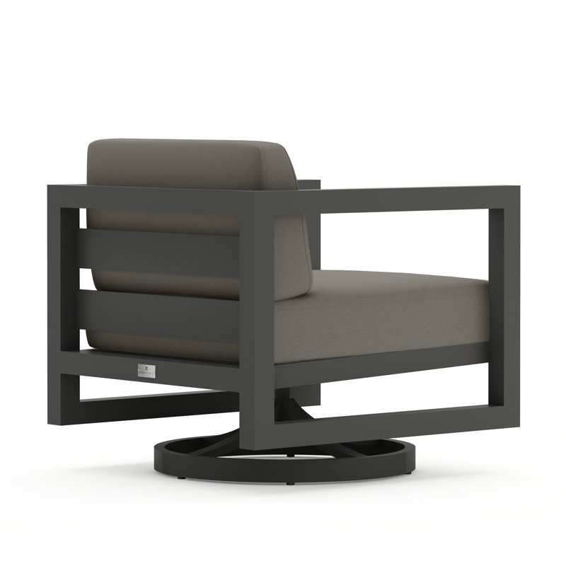 Avion Outdoor Rocker Chair, Canvas Charcoal Sunbrella® Canvas, Slate