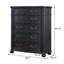 Commode de chambre à 5 tiroirs noire