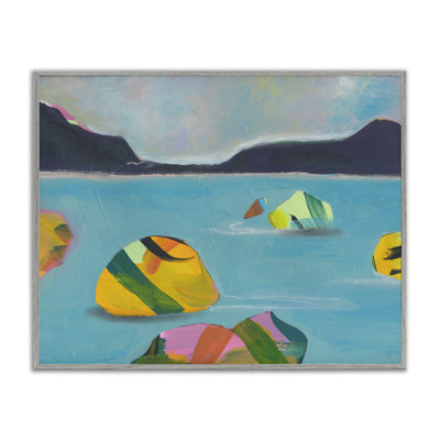 «Sea Buoys» flottant, estampe numérique par Jan Weiss