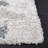 Odette Abstract Shag Gray/Ivory Area Rug-55845179