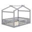Structure de lit en bois avec clôture-914200448