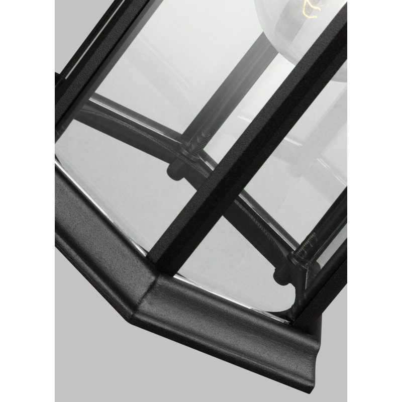 Lanterne murale d'extérieur Sevier , Noir, H 12,5 po x l 6,5 po x P 7,75 po