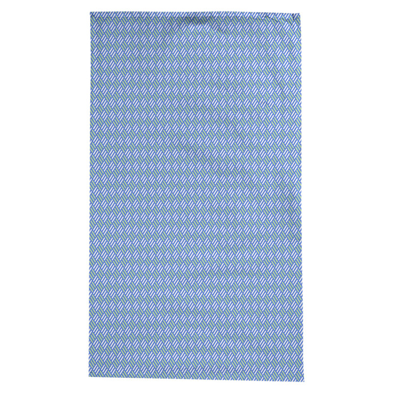 Nappe à carreaux à rayures Leffel, Bleu / vert