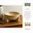 13" W Stoneware Decorative Bowl with Curved Base