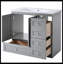 Ensemble de meuble-lavabo simple 17,90 po avec plateau en résine Fahiza-1762146284