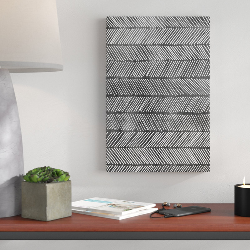 Modern Monochrome I by Grace Popp - Painting Print, 46cm H x 30cm W, Wrapped Canvas