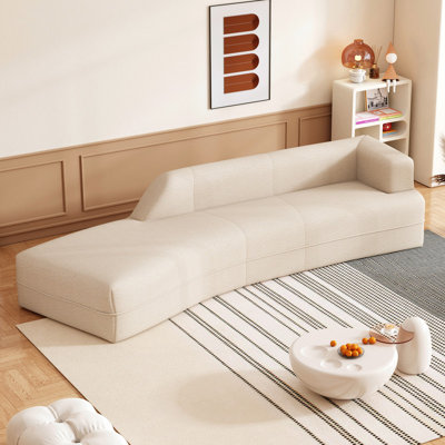 Dalphine Boneless 109.3'' Square Arm Curved Sofa