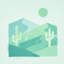 Housses de couette à motif paysage désertique et cactus-137487110-137487123