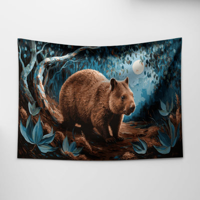 Tapisserie murale «Wildlife Common Wombat»