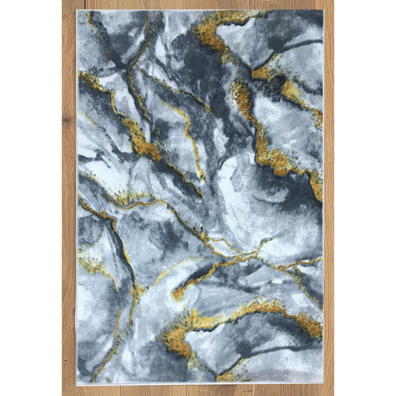 Tapis en jute tissé à la machine Giolou, Rectangle 4 pi 11 po x 7 pi 7 po