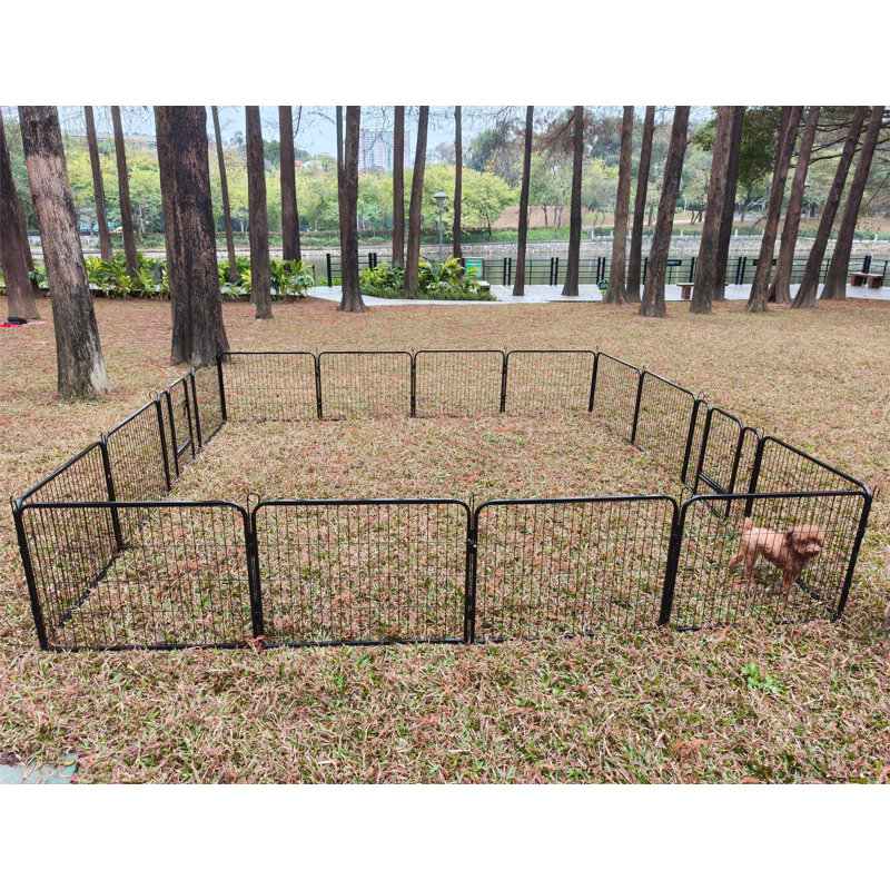 Clôture pliante robuste pour chien avec 16 panneaux