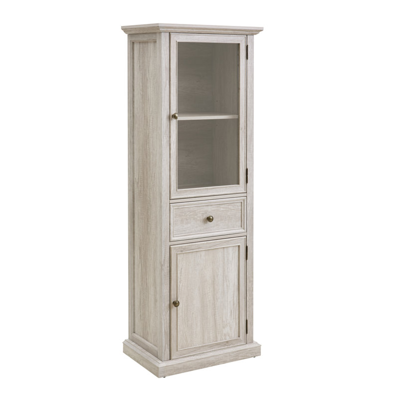 Armoire de rangement autoportante polyvalente pour toutes les pièces, rehaussant l'organisation et le style, Blanc