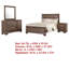Ensemble de chambre avec grand lit 4 pièces Bello, brun taupe transitionnel et noir-114566365