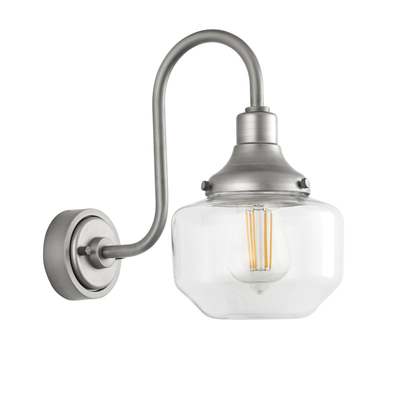 Chyna Outdoor Barn Light, Silver