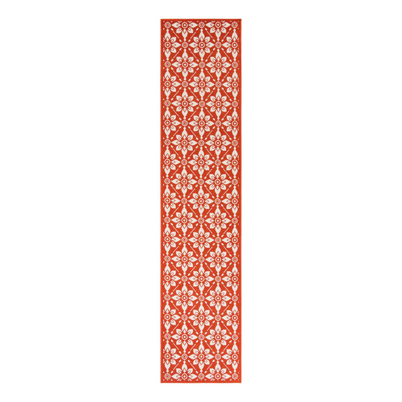 Indoor/Outdoor Trellis Area Rug, Runner 2'7" x 12'