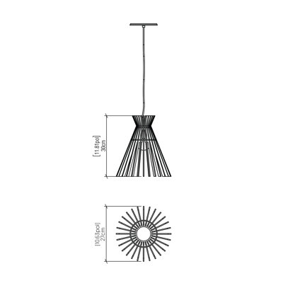 Stecche Di Legno 1 - Light Pendant