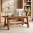 63" Solid Wood Executive Office Desk