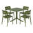 4 Person Outdoor Square Dining Set-1325673012