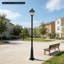Lampadaire d'extérieur en métal robuste 7,87 pi-129160675