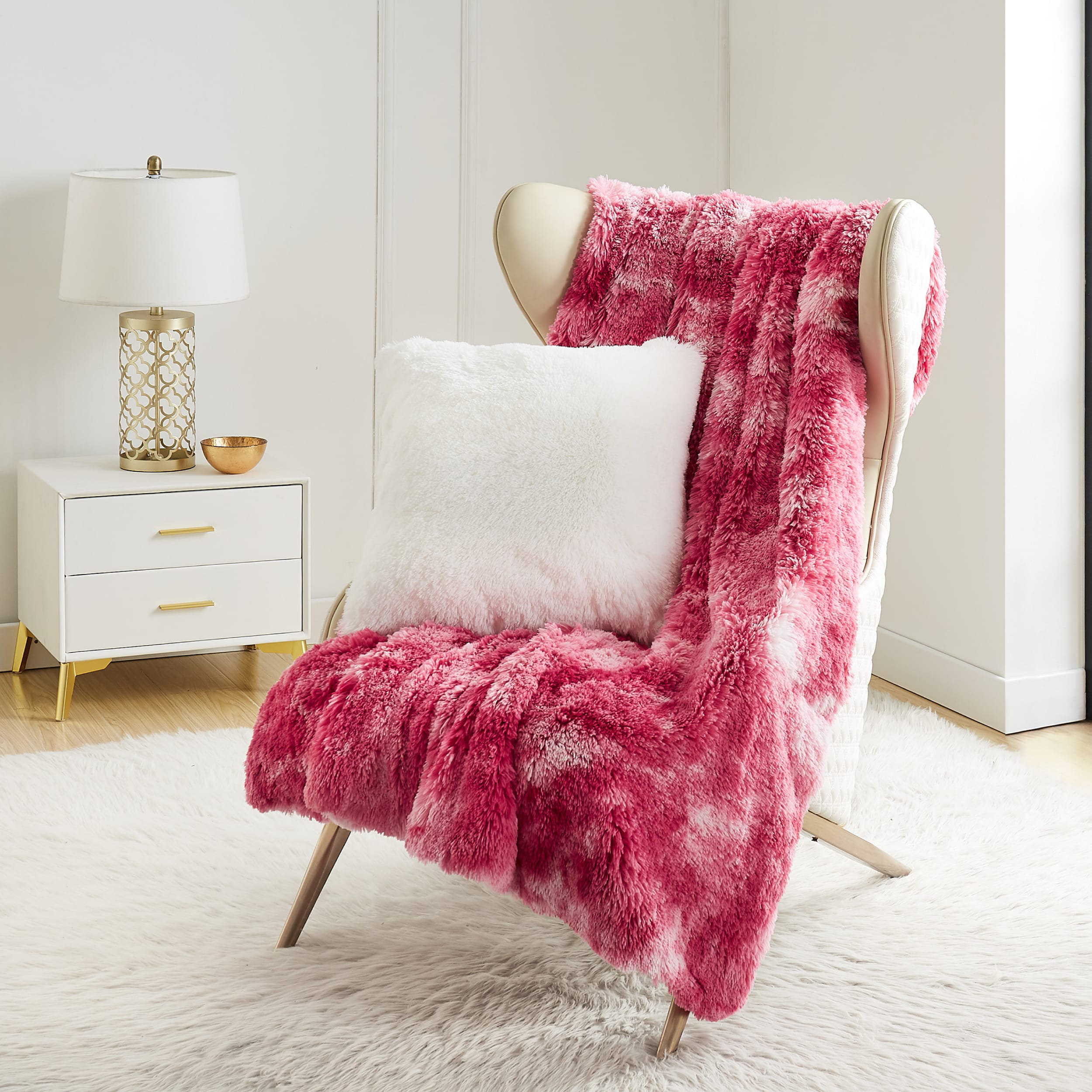 Baby Pink Luxury Shag Faux Fur | Howl Fabric