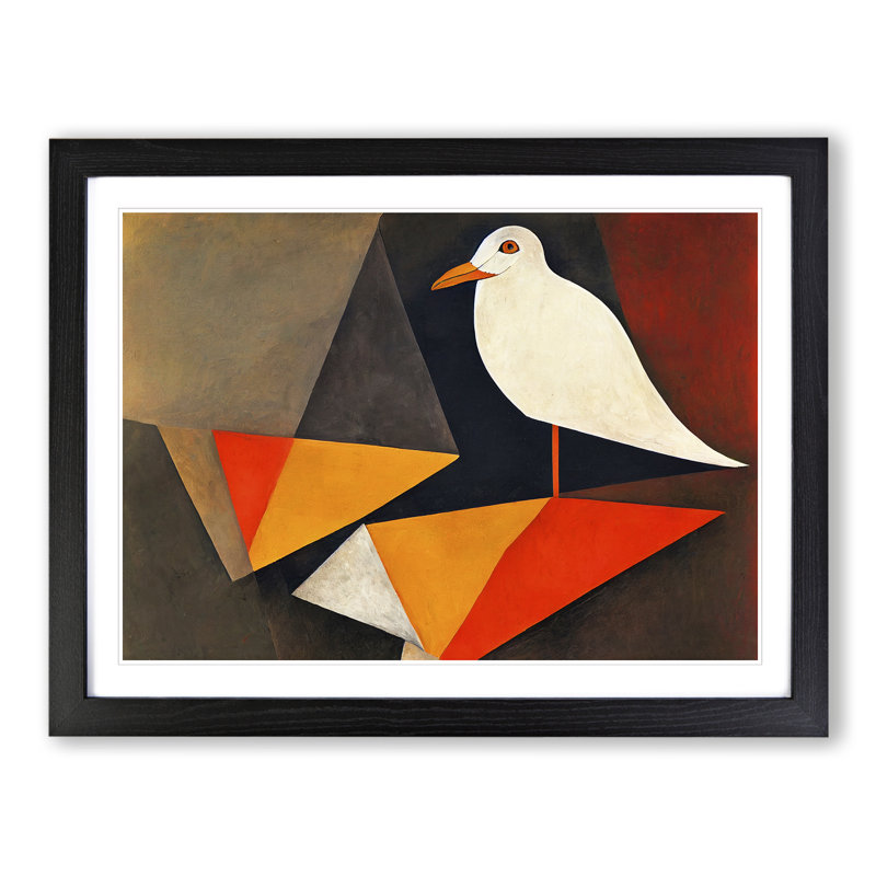 Seagull Abstract Vol.2 - Framed Print, Black , 34cm H x 46cm W x 2cm D