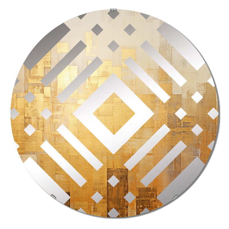 Austre - Miroir décoratif diamant, 31,4 po x 31,4 po