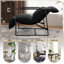 Chaise d'appoint rembourrée avec cadre en métal et mélange de polyester noir-1290978803