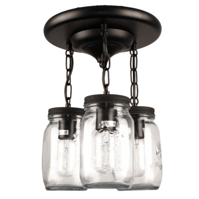Awudi Glass Semi Flush Mount