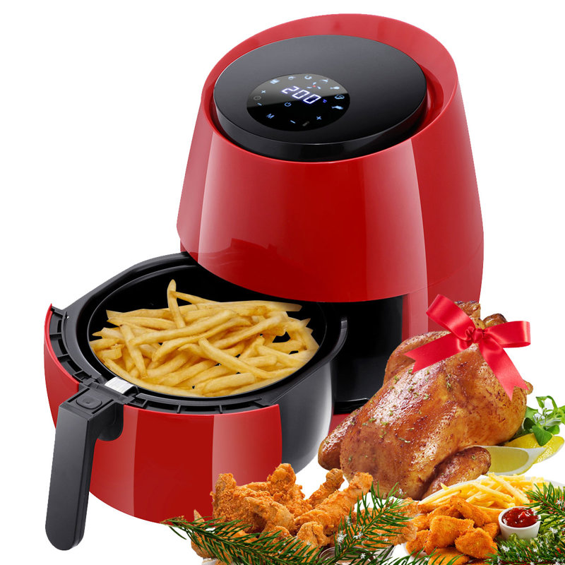 Symple Stuff Remmington 5.2L Air Fryer Oven, Red