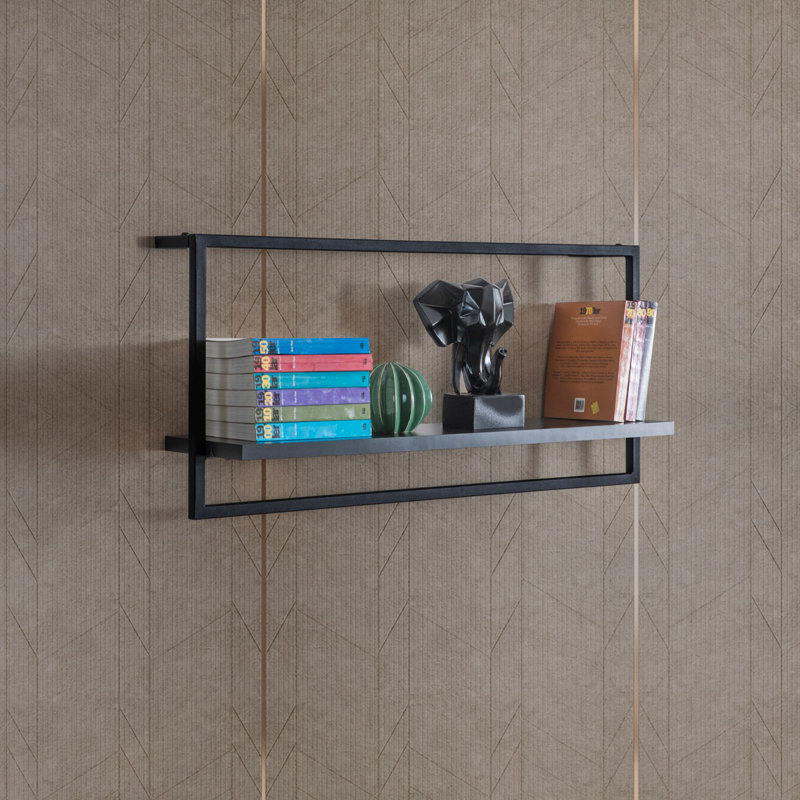 Locelso Floating Shelf, Black