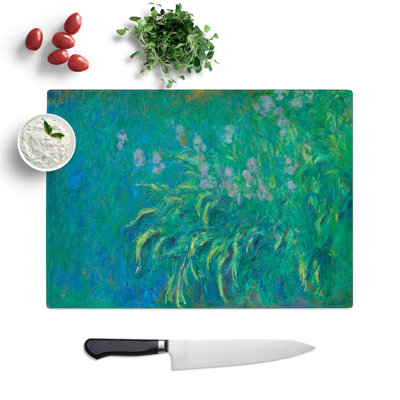Irises by Claude Monet Chopping Board