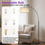 160cm Black Arched Floor Lamp