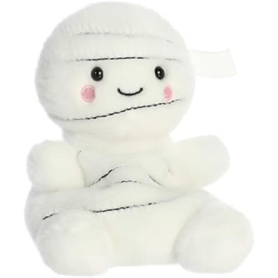 Spooky Palm Pals Brendan Mummy Animal - Jeu de poche - Amusant à collectionner - Blanc 5 pouces