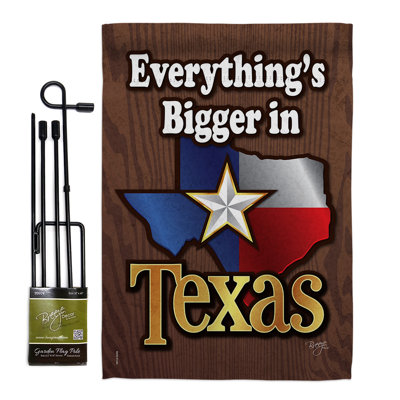 Double Sided 18.5'' H x 13'' W Polyester Flag Set