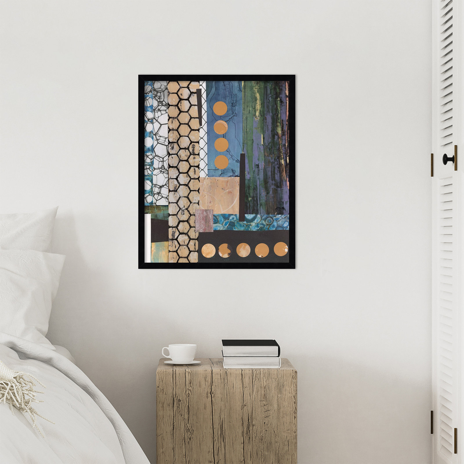 Mashup No. 2 Print by Natalie Avondet, 25" H x 21" W, Black