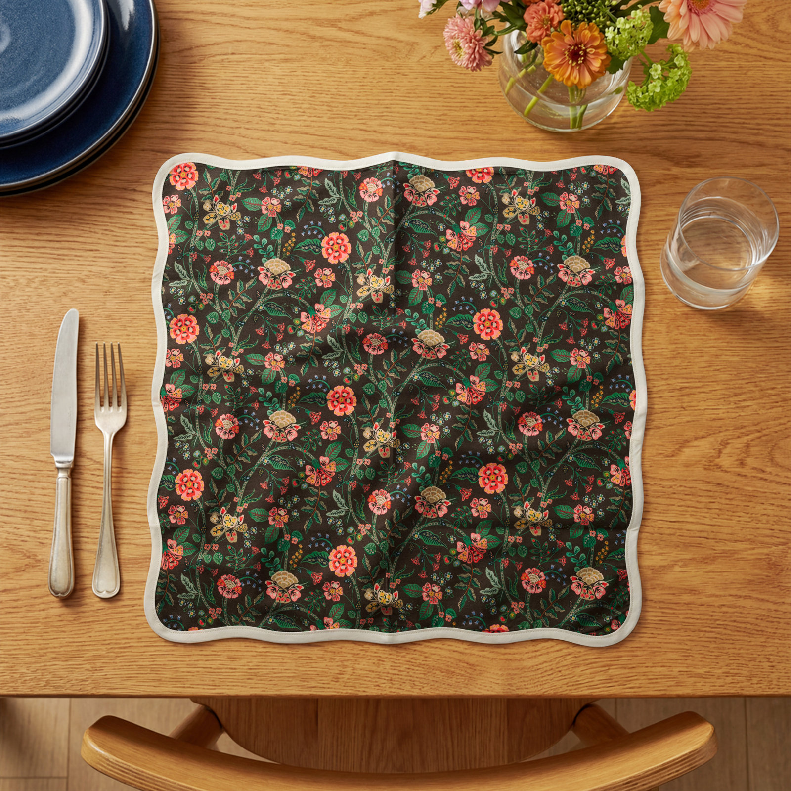 Rifle Paper Co. Gracie Cotton Napkins, Set of 4