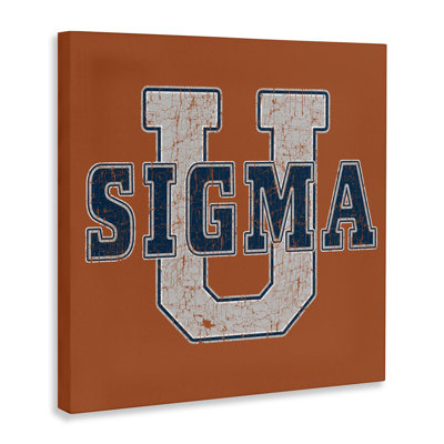 Sigma University on Brown Canvas, design by Grotto Studios