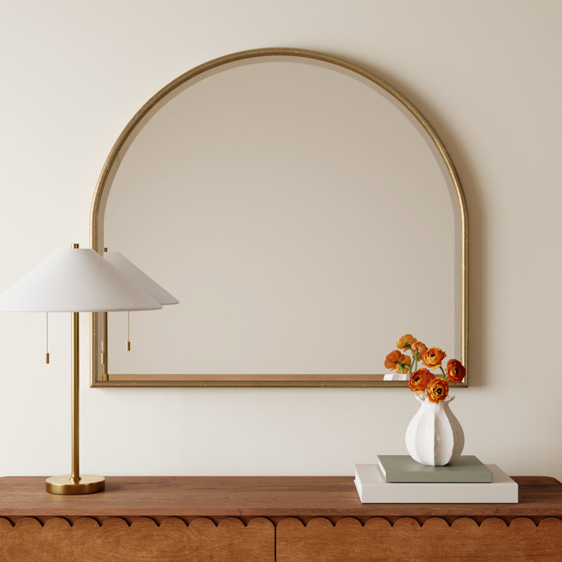 Bellport Arch Mirror, Gold