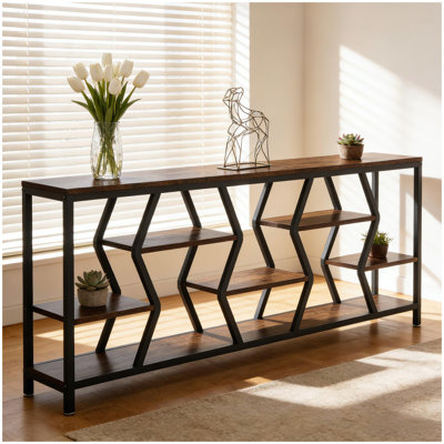 Table de canapé durable, console pratique, table de rangement généreuse