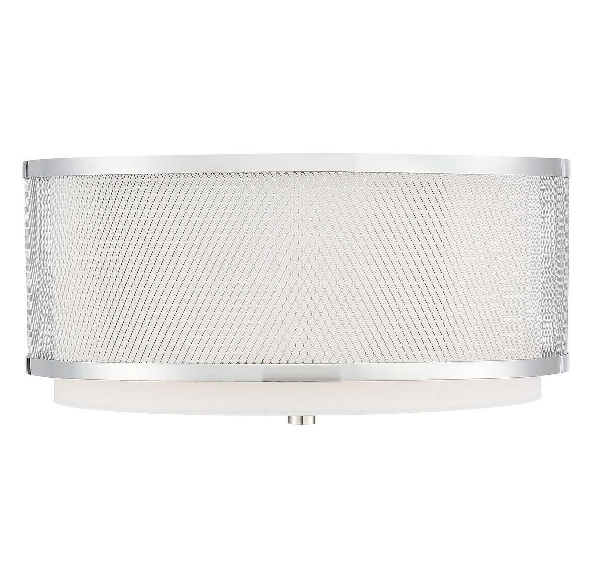 Penn 3 -Light 14.75" Flush Mount, Polished Nickel