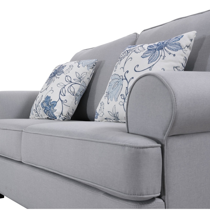 Ashkum Upholstered 63'' Loveseat, Light Gray