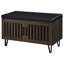 Clackamas Black 2-Door Storage Bench-595943733
