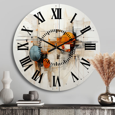 Horloge murale Teal Orange