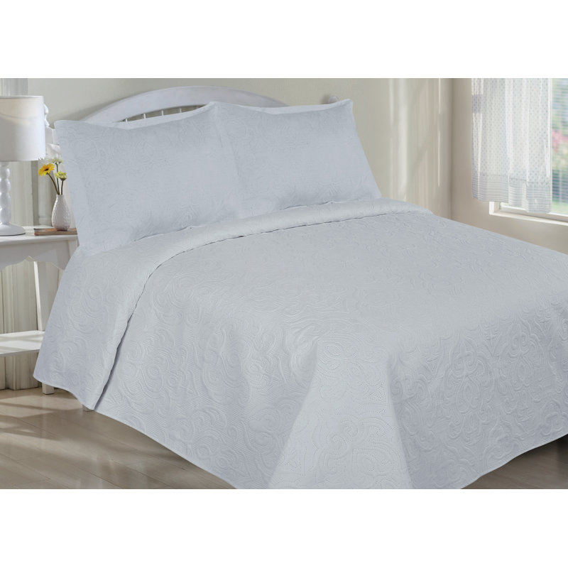 Farmhouse / Country Polyester Standard Quilt, Gray, Twin