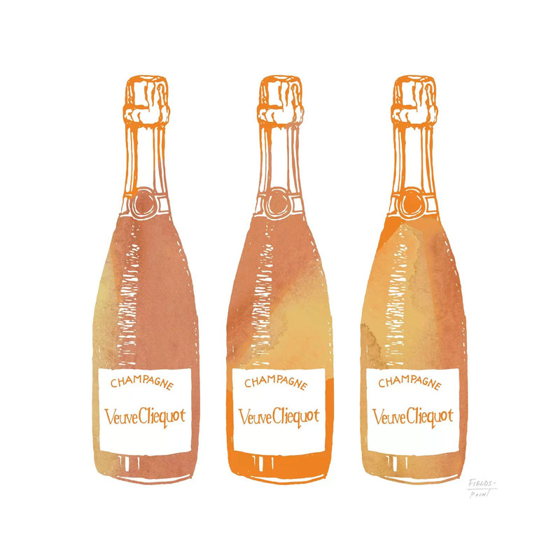 Veuve Cliequot Champagne - Print on Canvas, Wrapped Canvas, 45.72cm H x 45.72cm W x 1.91cm D