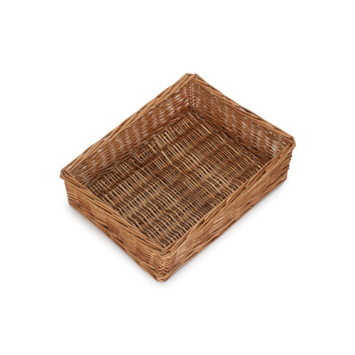 Evvie Wicker Storage Tray Basket