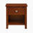 Willard 20" Transitional Wood Nightstand with Single Dovetail Drawer, Kenilin Metal Glides & Lower Storage Cubby