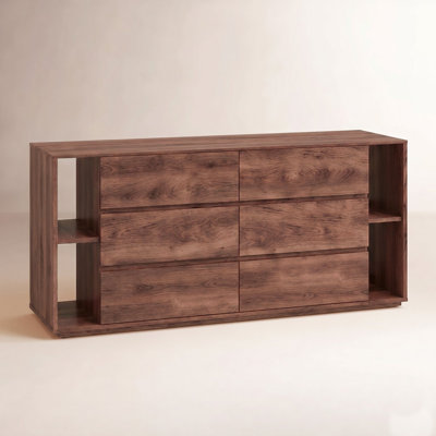 Amalie 63" 6-Drawer Double Dresser