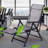 Lounge Chair Folding High Back Lawn Chairs With Retractable Footrest For Outdoor Patio